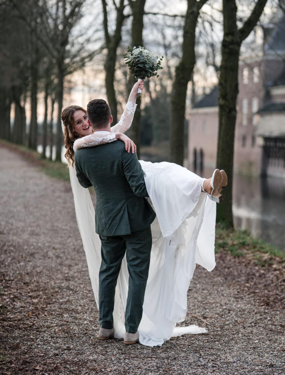 Een winterse bruiloft bij Kasteel Amerongen en Boerderij Hoekelum