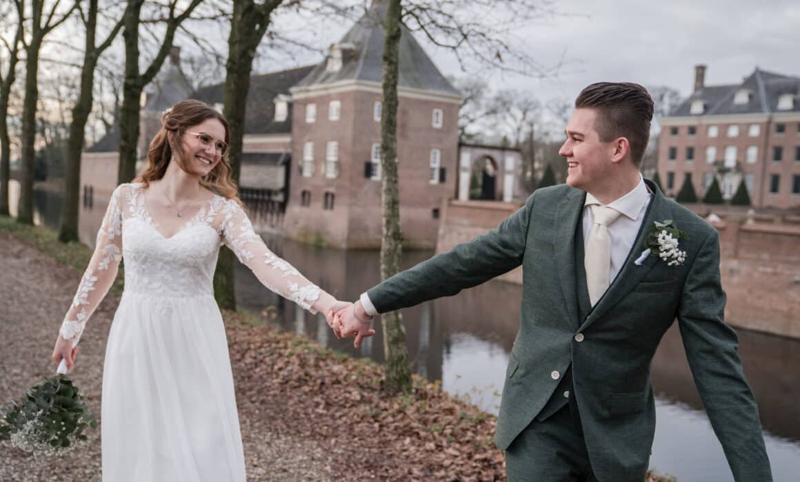 Een winterse bruiloftshoot bij Kasteel Amerongen -Emma Susan Fotografie