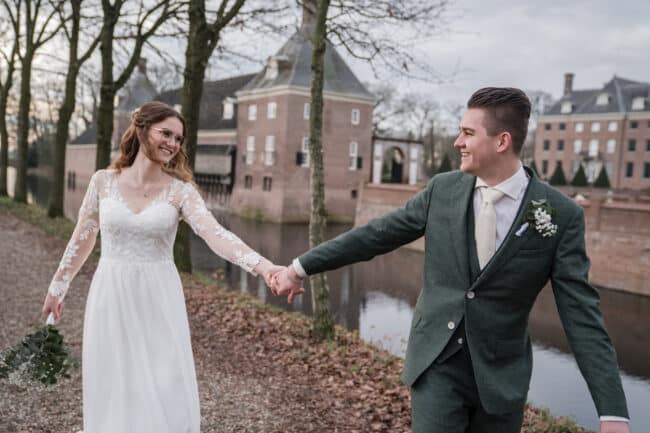 Een winterse bruiloftshoot bij Kasteel Amerongen -Emma Susan Fotografie
